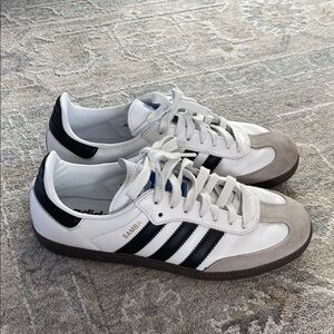 adidas Samba White Black Gray Sneakers